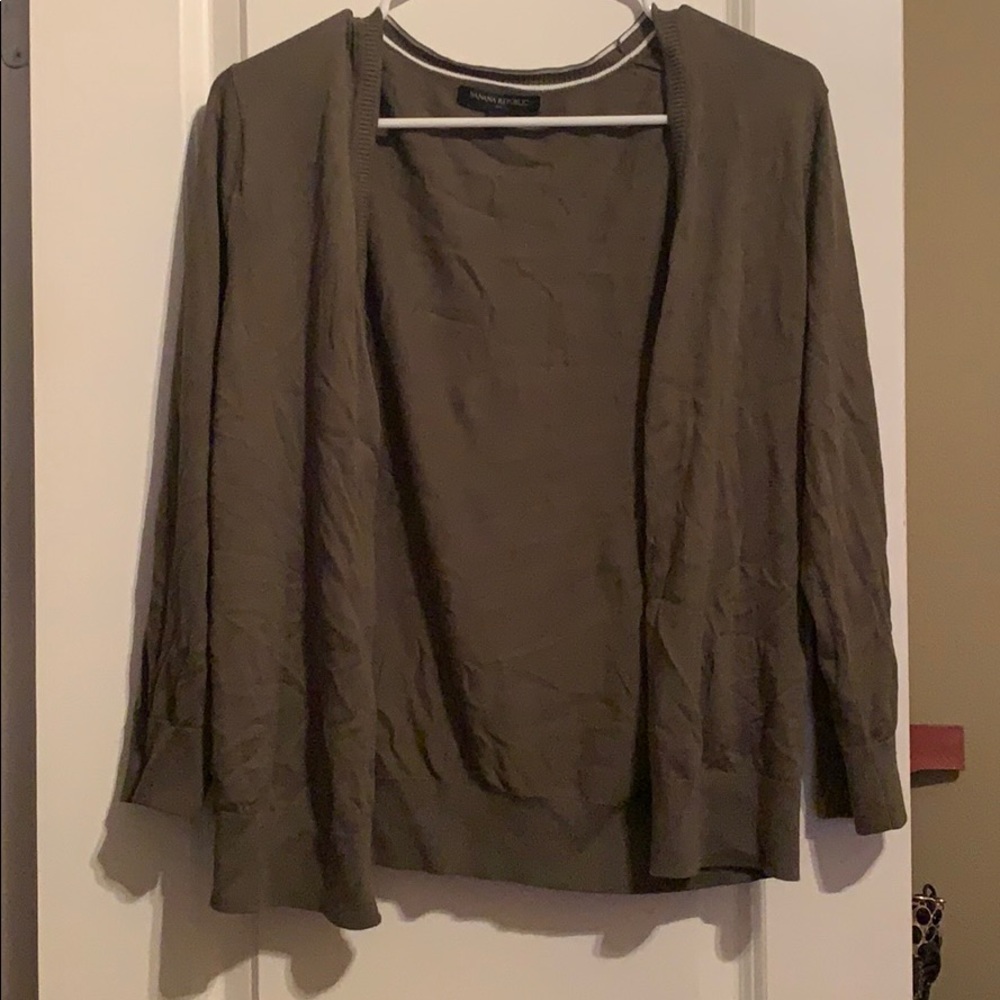 Hunter green cardigan size large